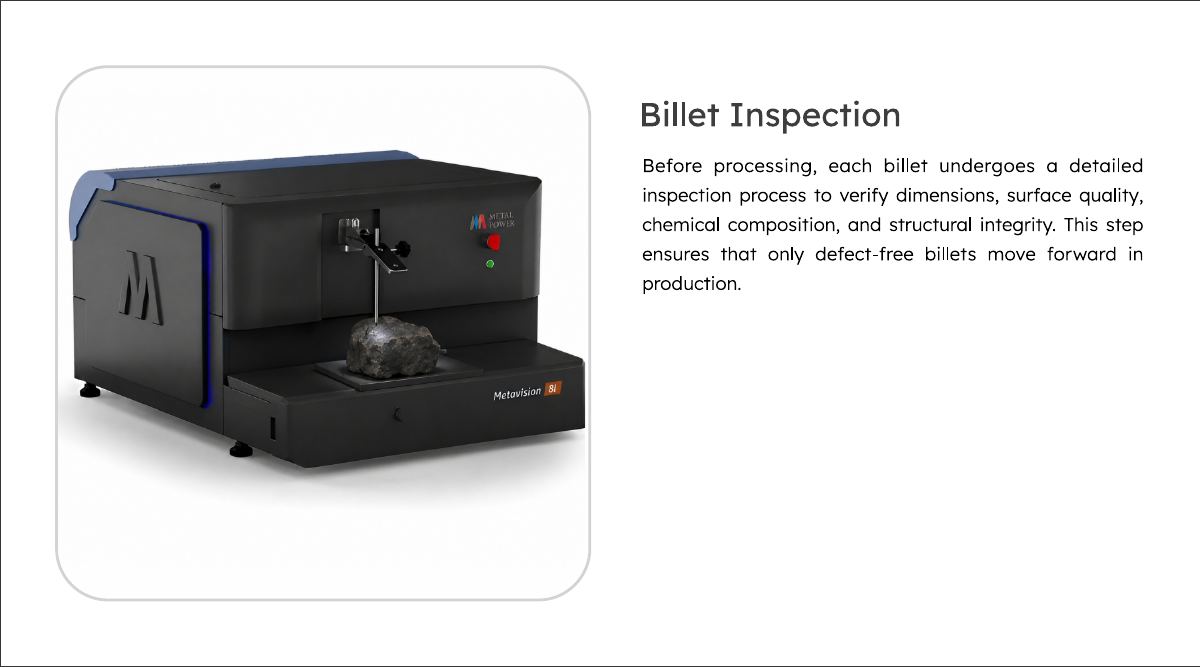 Billet Inspection process stage