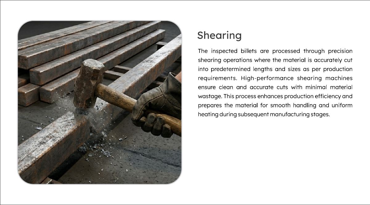 Shearing process stage