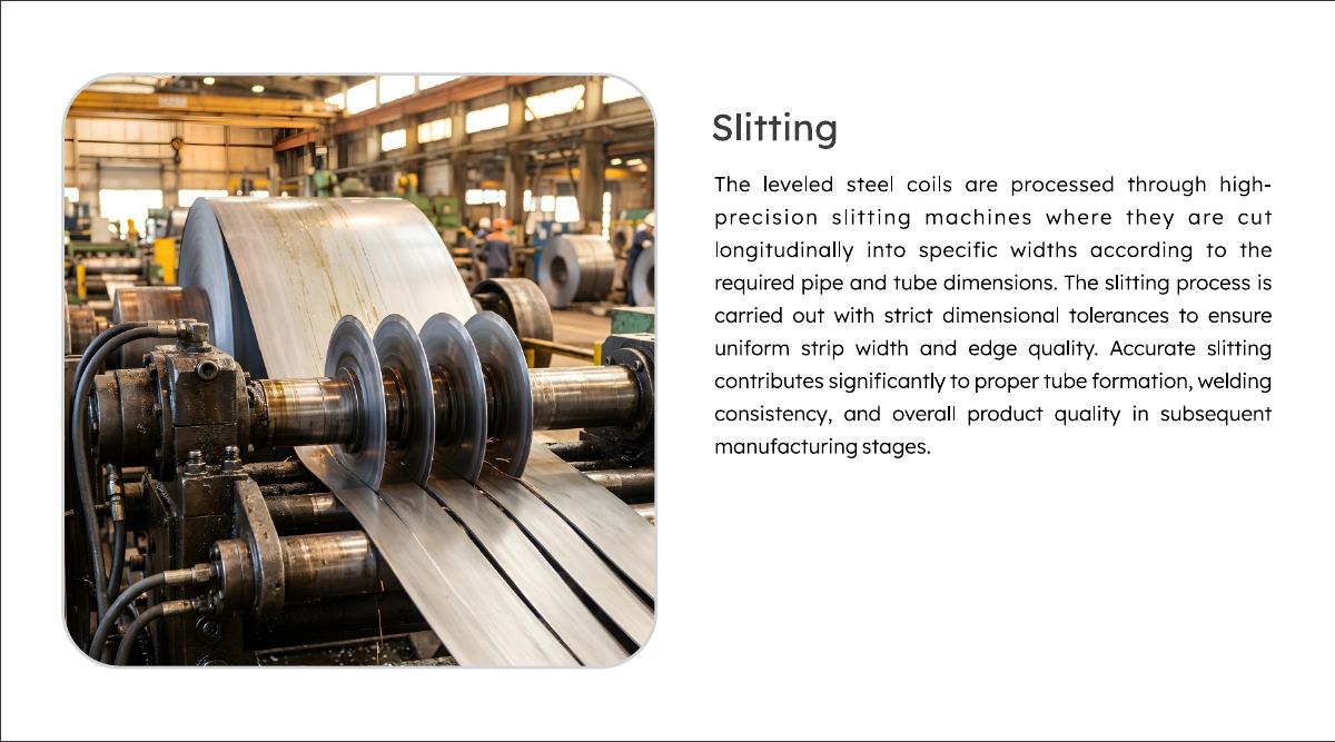 Slitting process stage
