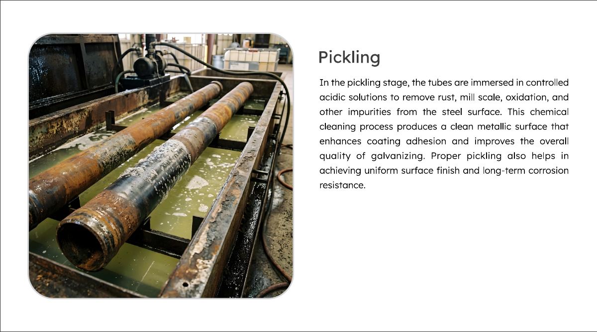 Pickling process stage