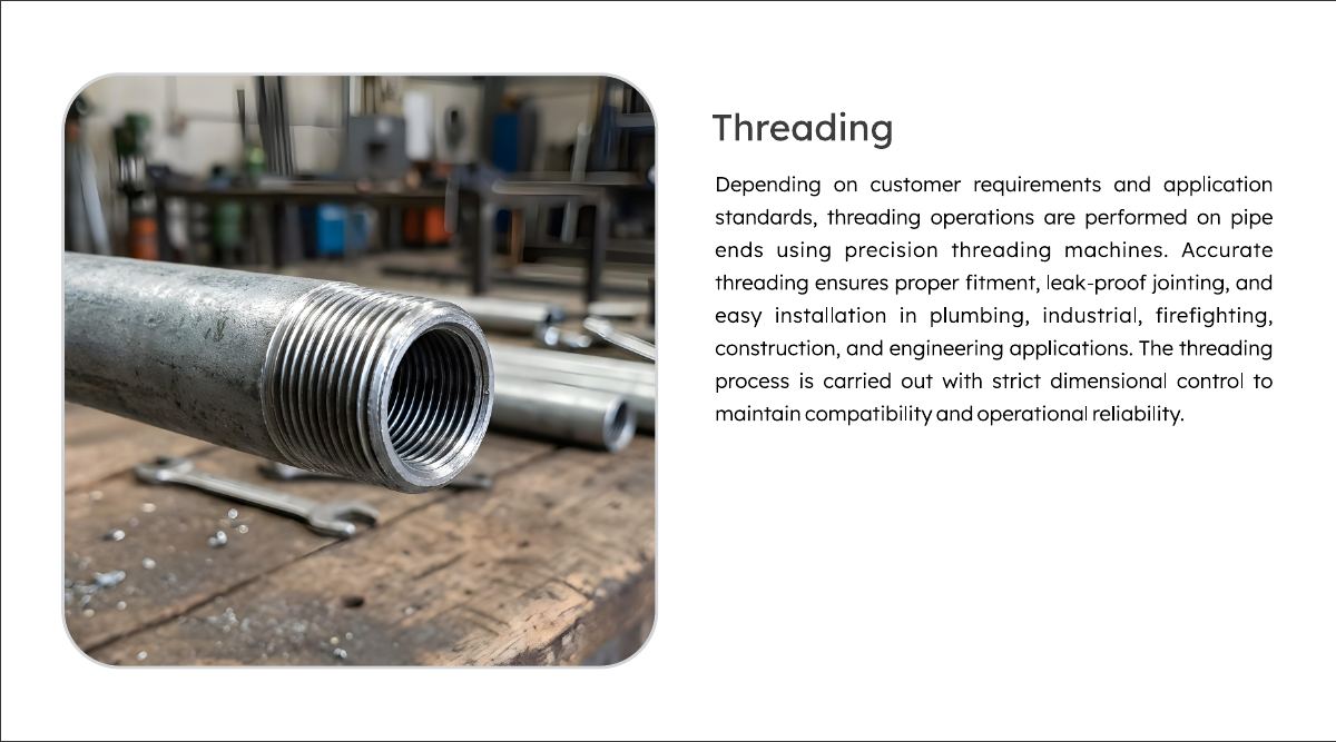 Threading process stage