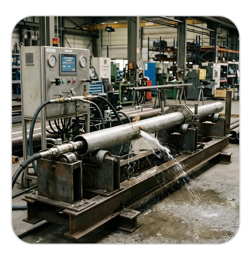 Hydro Testing process stage