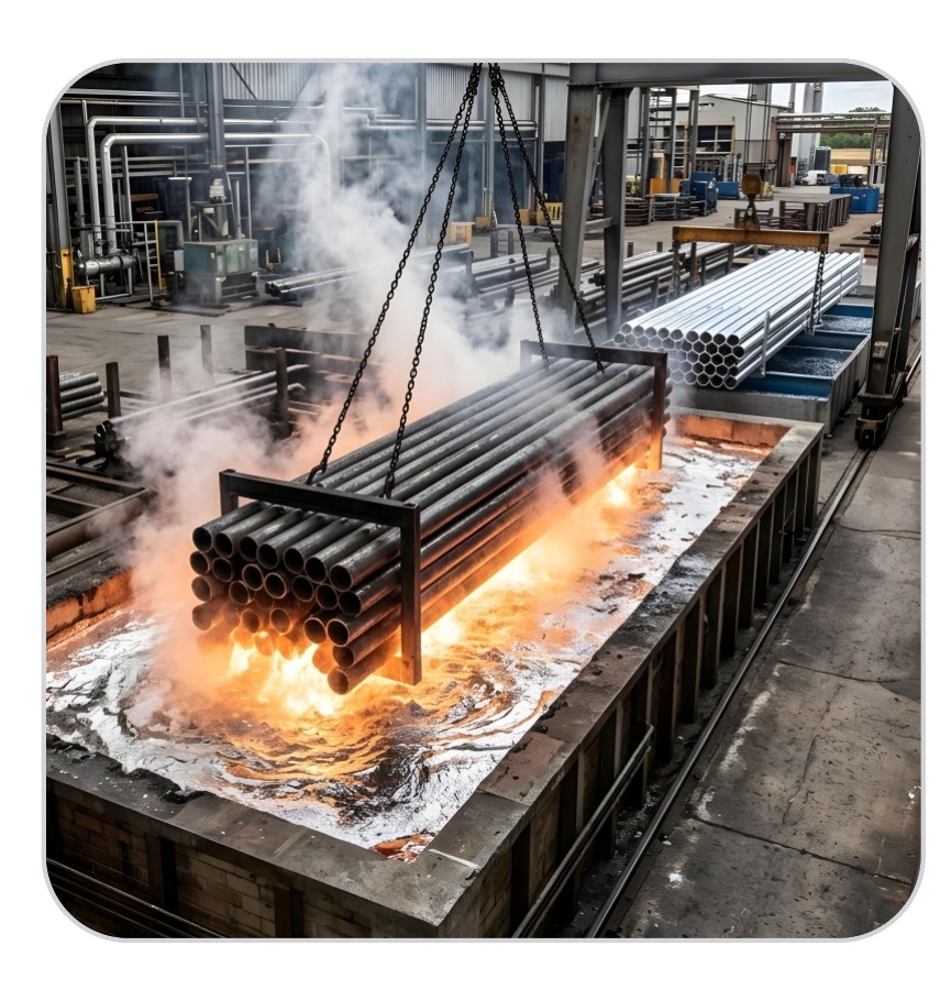 Hot Dip Galvanizing process stage